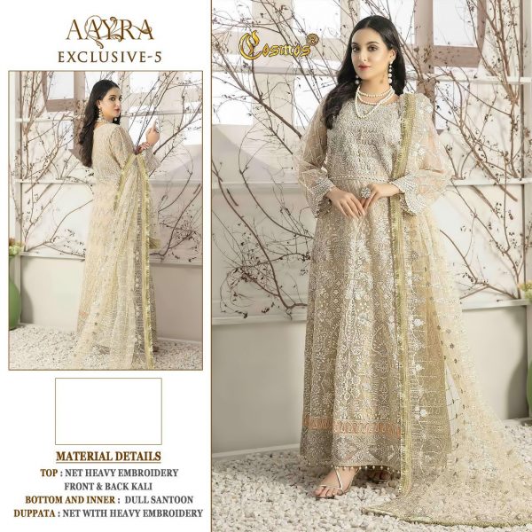COSMOS AAYRA EXCLUSIVE 5 PAKISTANI SUITS IN INDIA