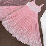 HK 1472 PINK READYMADE GOWN MANUFACTURER