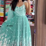HK 1472 SKY BLUE READYMADE GOWN MANUFACTURER