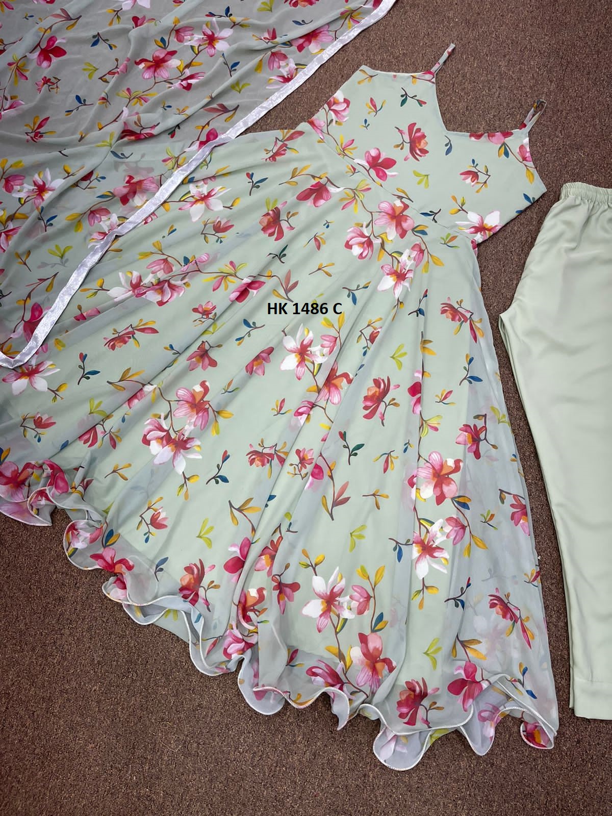 HK 1486 C READYMADE GOWN MANUFACTURER