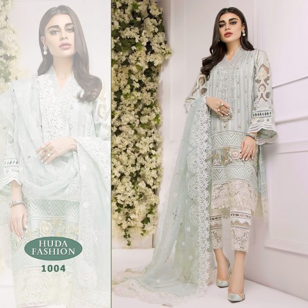 HUDA FASHION 1004 PAKISTANI SUITS IN LOWEST PRICE