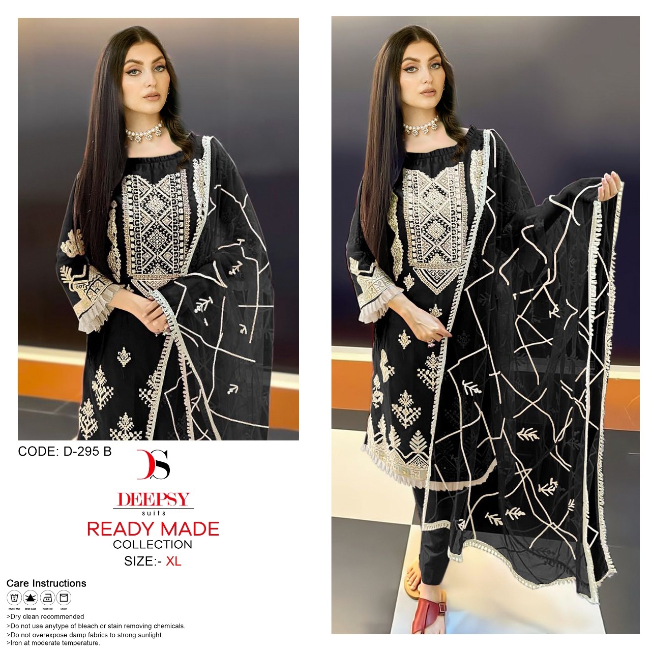 DEEPSY SUITS D 295 B READYMADE PAKISTANI SUITS IN INDIA