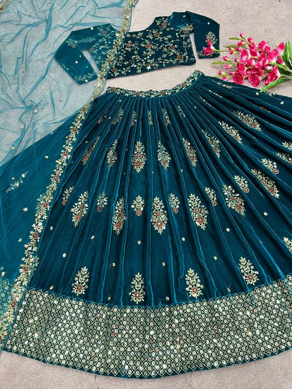 Shubhkala Bridesmaid Vol 29 Designer Velvet Lehenga Choli On Wholesale