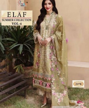 SHREE FABS 2278 ELAF SUMMER COLLECTION VOL 4 PAKISTANI SUITS