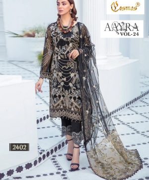 COSMOS 2402 AAYRA VOL 24 PAKISTANI SUITS IN INDIA