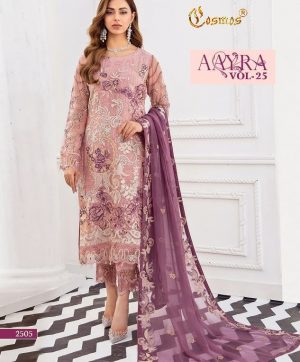 COSMOS 2505 AAYRA VOL 25 PAKISTANI SUITS IN INDIA