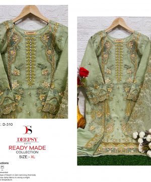 DEEPSY SUITS D 310 GREEN READYMADE SUITS IN INDIA