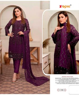 FEPIC C 1280 A ROSEMEEN PAKISTANI SUITS IN INDIA