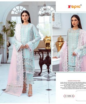 FEPIC D 1294 A ROSEMEEN PAKISTANI SUITS IN INDIA