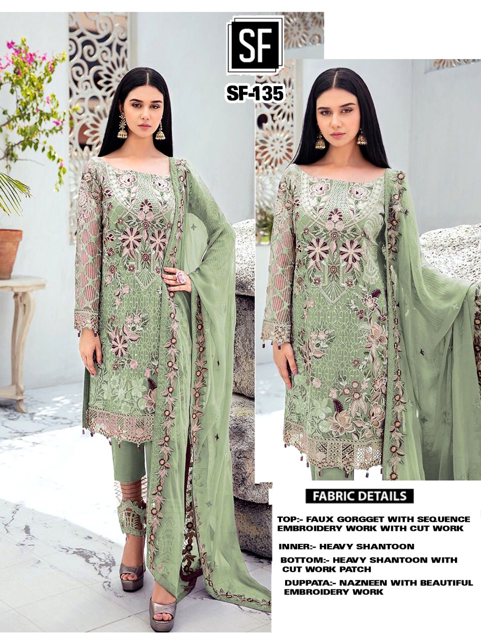 SF 135 PAKISTANI SUITS MANUFACTURER IN INDIA