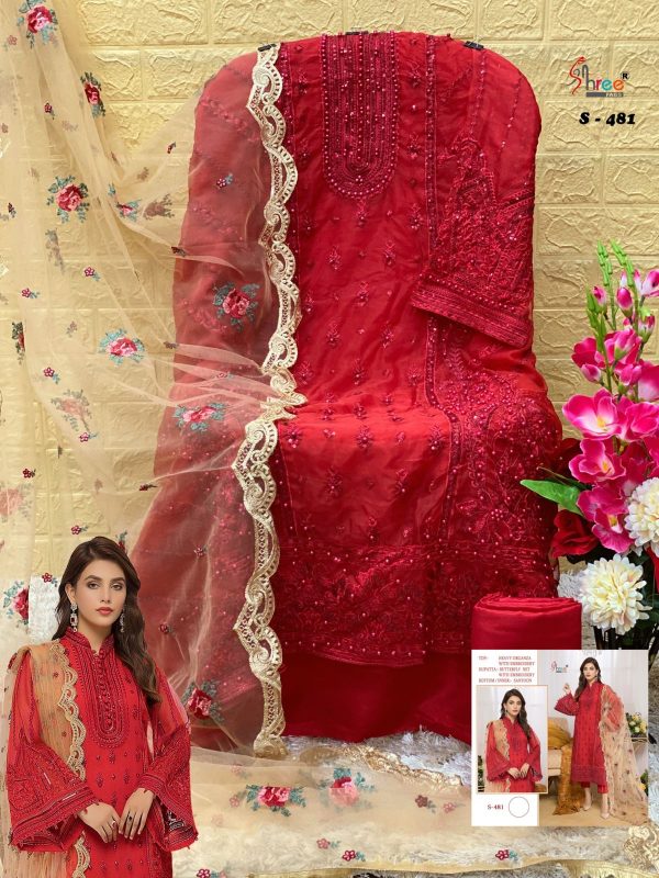 SHREE FABS S 481 PAKISTANI SUITS IN INDIA