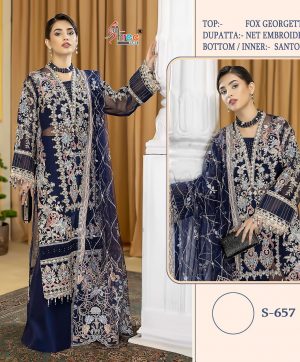 SHREE FABS S 657 PAKISTANI SUITS IN INDIA