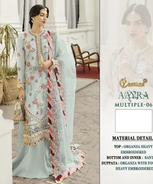 COSMOS AAYRA MULTIPLE 06 PAKISTANI SUITS IN INDIA