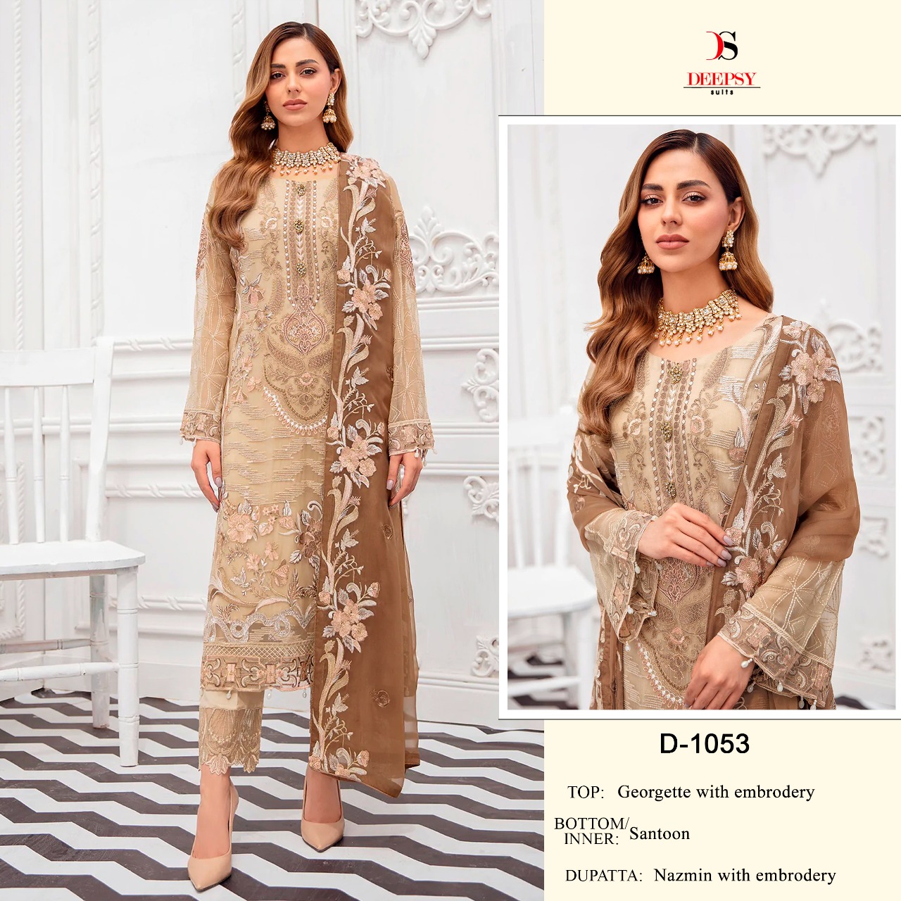 DEEPSY SUITS D 1053 PAKISTANI SUITS IN INDIA