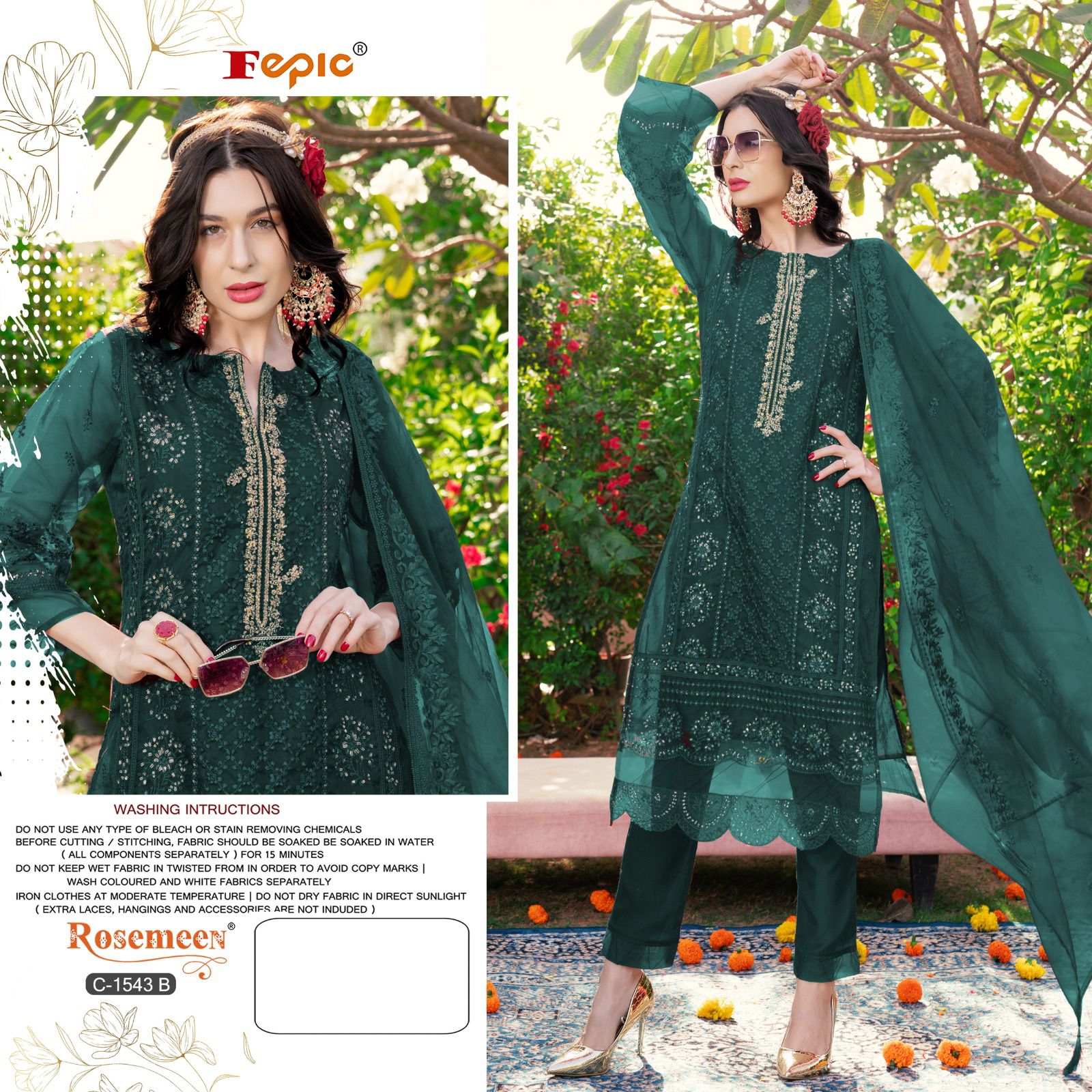 FEPIC 1543 B PAKISTANI SUITS ONLINE IN INDIA