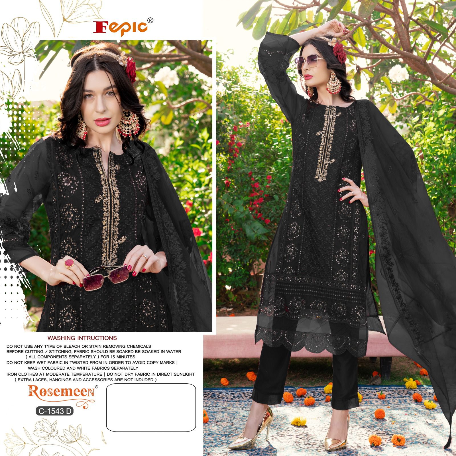 FEPIC 1543 D PAKISTANI SUITS ONLINE IN INDIA