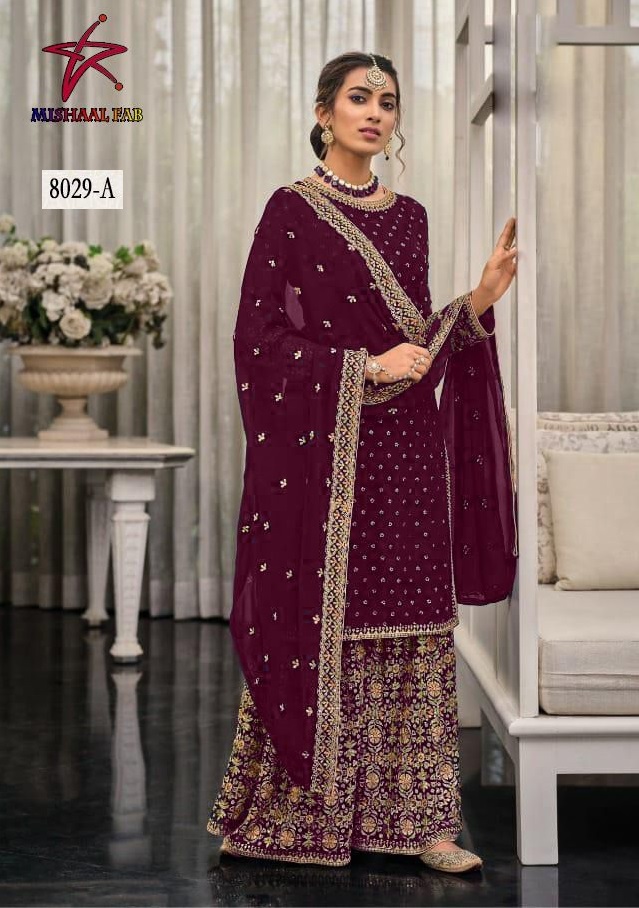 MISHAAL FAB 8029 A PAKISTANI SUITS IN INDIA