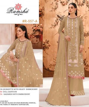 RAMSHA FASHION R 557 A PAKISTANI SUITS IN INDIA