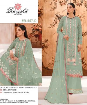 RAMSHA FASHION R 557 D PAKISTANI SUITS IN INDIA