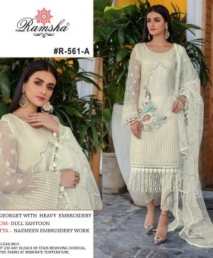 RAMSHA FASHION R 561 A PAKISTANI SUITS IN INDIA