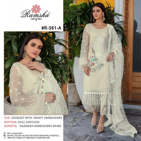 RAMSHA FASHION R 561 A PAKISTANI SUITS IN INDIA