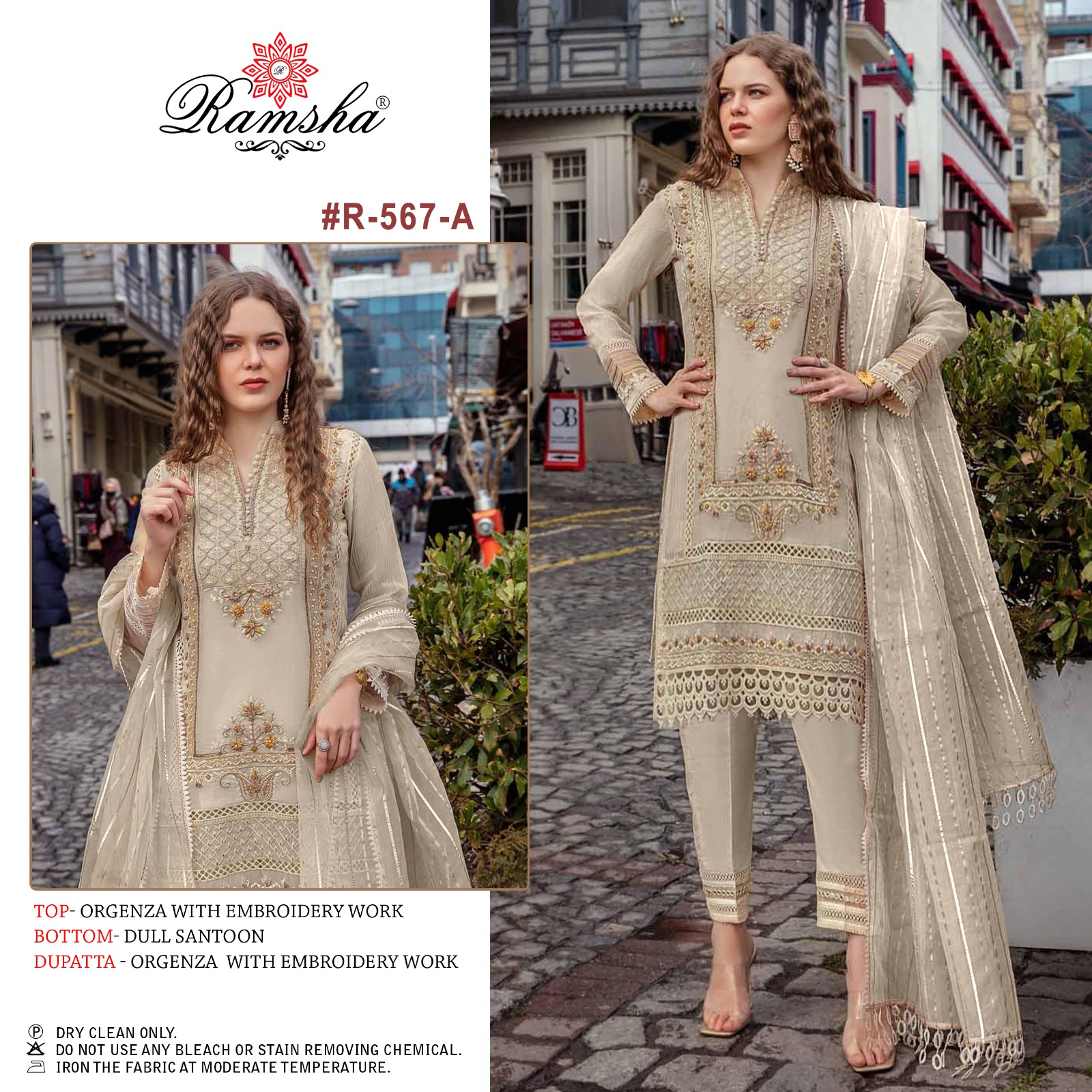 RAMSHA FASHION R 567 A PAKISTANI SUITS IN INDIA