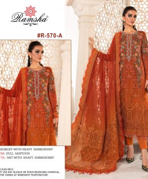 RAMSHA FASHION R 570 A PAKISTANI SUITS IN INDIA
