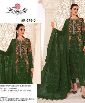 RAMSHA FASHION R 570 D PAKISTANI SUITS IN INDIA