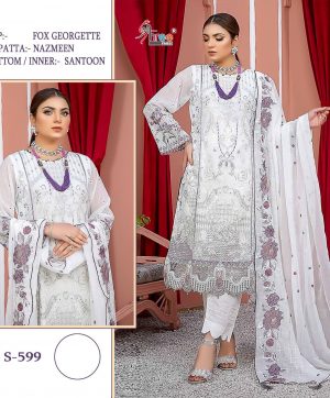 SHREE FABS S 599 PAKISTANI SUITS IN INDIA
