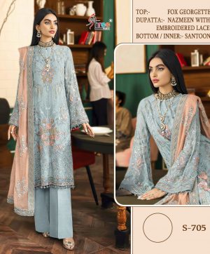 SHREE FABS S 705 PAKISTANI SUITS IN INDIA