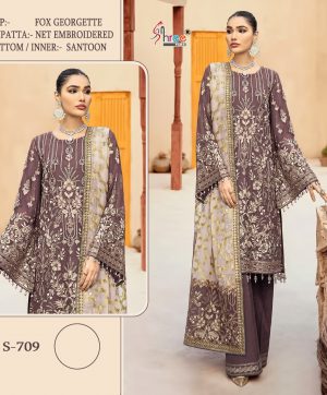 SHREE FABS S 709 PAKISTANI SUITS IN INDIA
