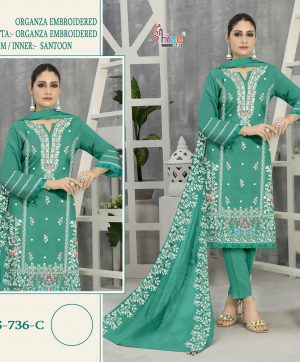 SHREE FABS S 736 C PAKISTANI SUITS IN INDIA