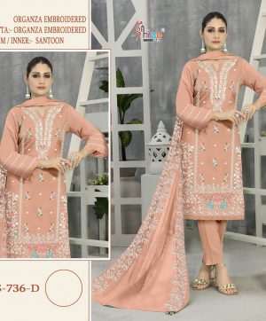 SHREE FABS S 736 D PAKISTANI SUITS IN INDIA