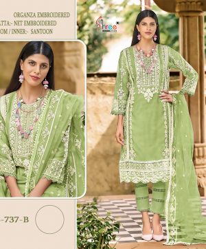 SHREE FABS S 737 B PAKISTANI SUITS IN INDIA