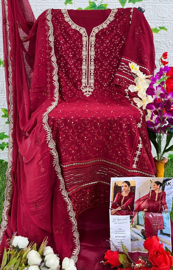 Light Pink Suit with Organza Dupatta-1362 – Aman Sandhu Boutique