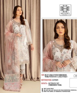 MUSHQ 205 PAKISTANI SUITS IN COLOURS