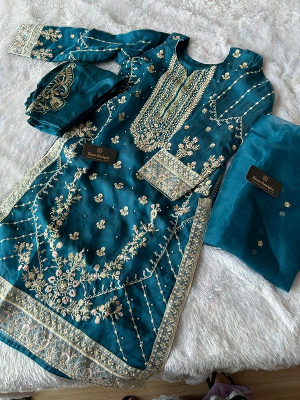 Karachi Prints Sehar Digital Print Pure Muslin Silk Dress Online Sales  Exporter