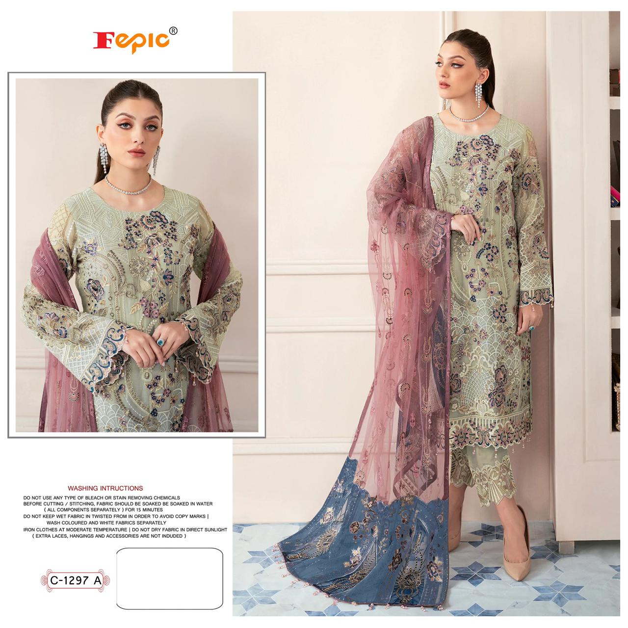FEPIC C 1297 A ROSEMEEN PAKISTANI SUITS IN INDIA
