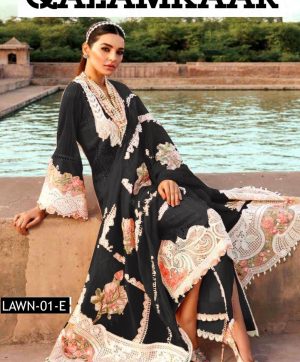 QALAMKAAR 01 E LAWN COLLECTION SUITS IN INDIA