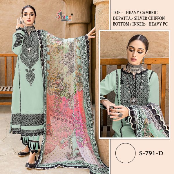 SHREE FABS S 791 D PAKISTANI SUITS IN INDIA