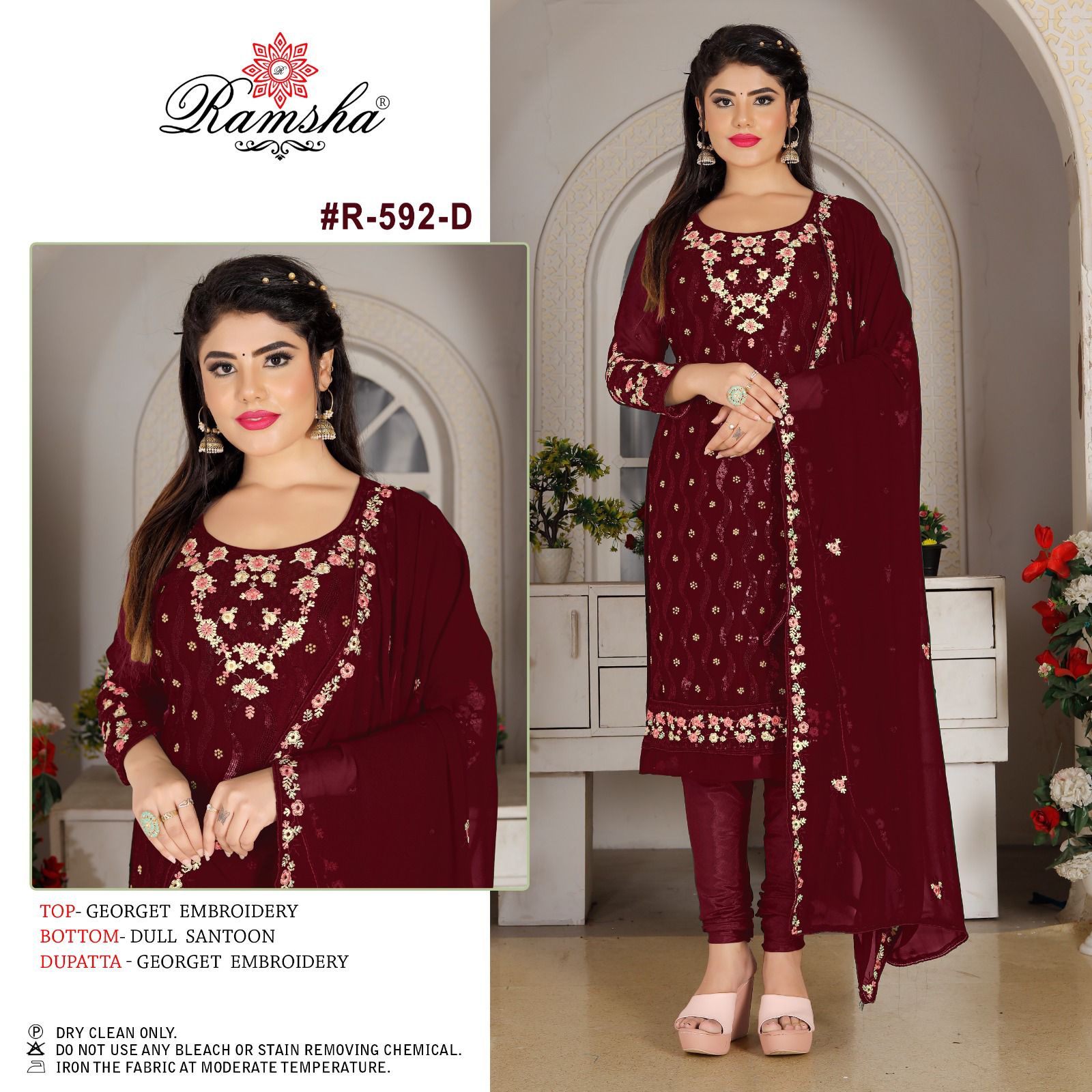 RAMSHA FASHION R 592 D PAKISTANI SUITS IN INDIA