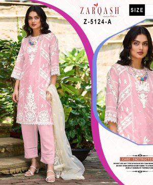ZARQASH Z 5124 READYMADE SUITS IN COLOURS