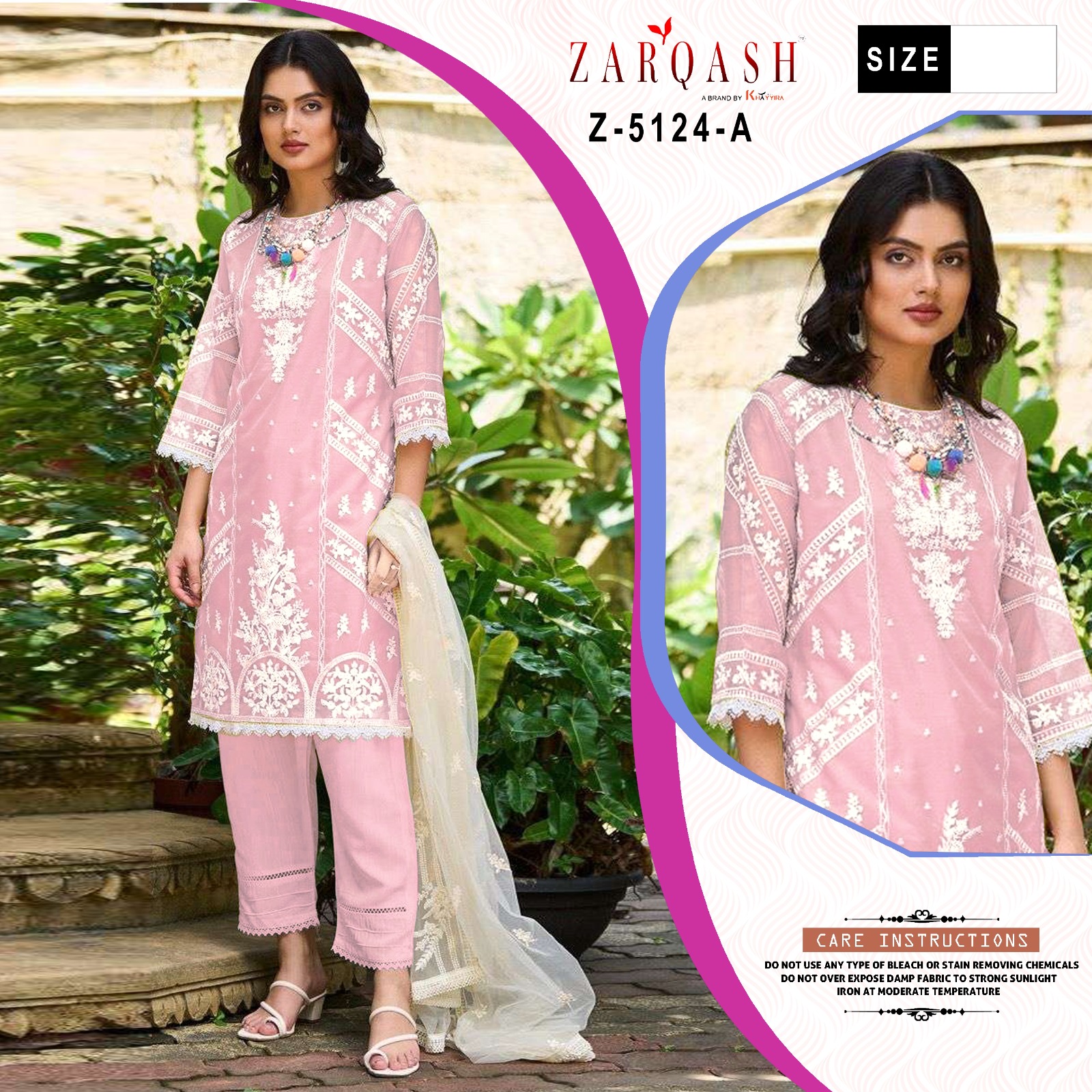 ZARQASH Z 5124 READYMADE SUITS IN COLOURS