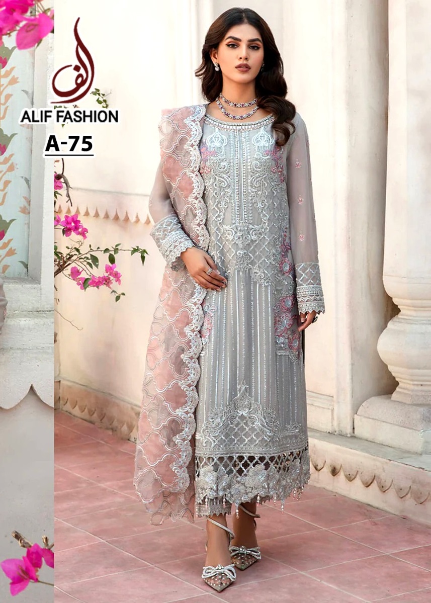 ALIF FASHION A 75 PAKISTANI SUITS IN INDIA
