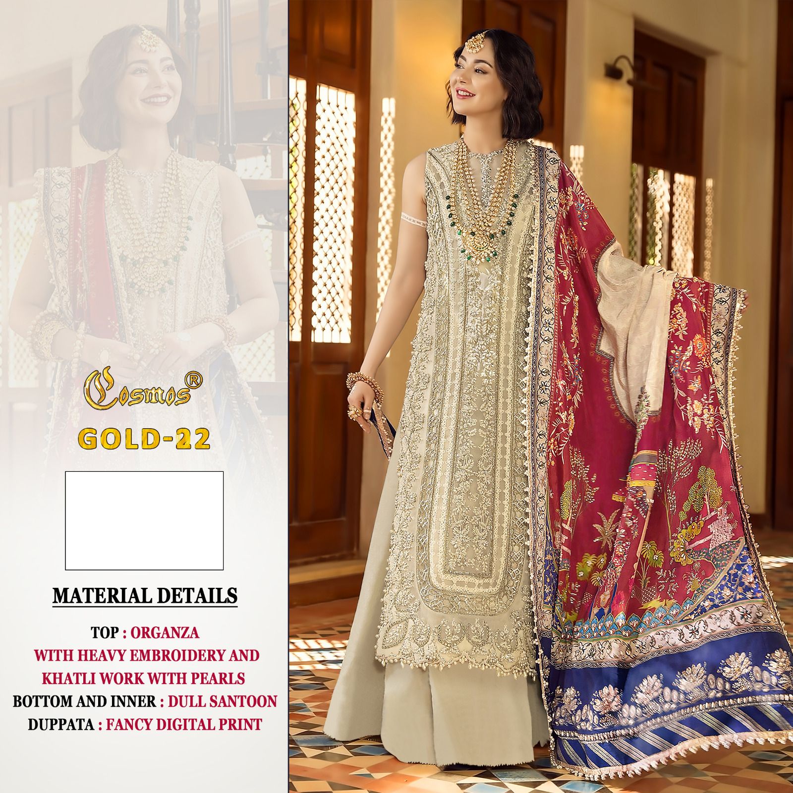 COSMOS GOLD 22 PAKISTANI SUITS IN INDIA
