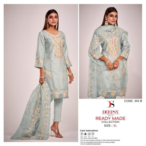 DEEPSY SUITS D 303 B READYMADE PAKISTANI SUITS