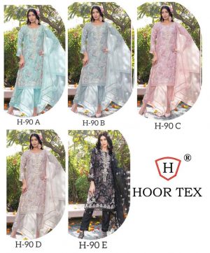 HOOR TEX H 90 A TO E PAKISTANI SUITS IN INDIA