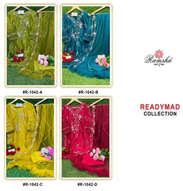RAMSHA FASHION R 1042 READYMADE SUITS IN COLOURS