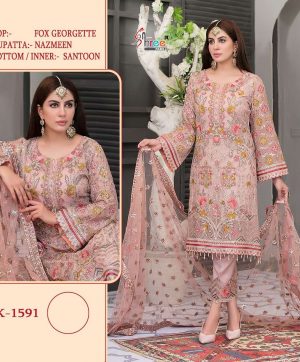 SHREE FABS K 1591 PAKISTANI SUITS IN INDIA