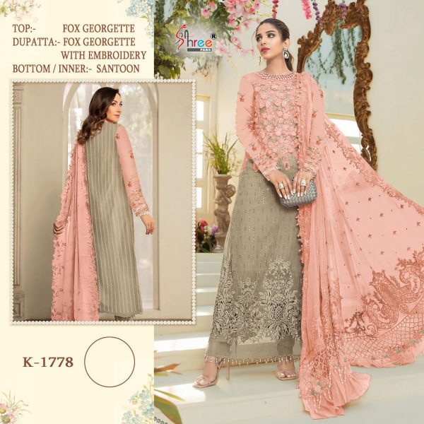 SHREE FABS K 1778 PAKISTANI SUITS IN COLOURS